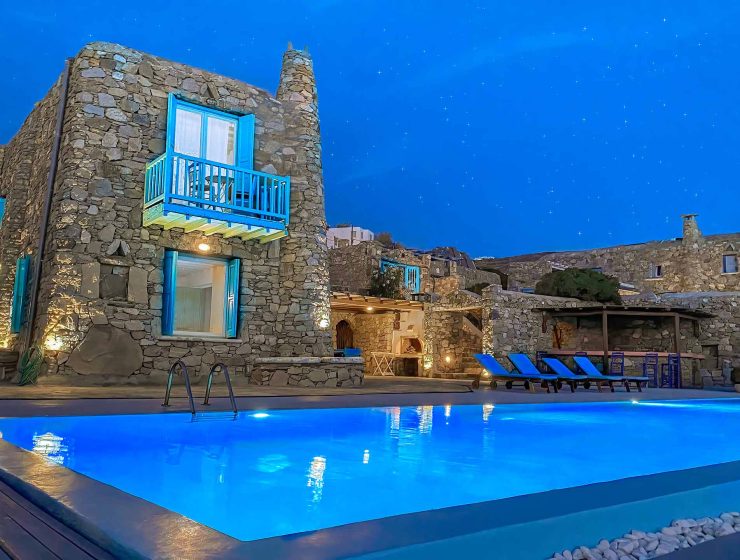 1 Villa Casa De Blue swimming pool Mykonos Rocky Villas 1