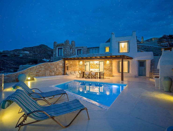 7 Villa Altera Pars of Mykonos swimming pool Mykonos Rocky Villas